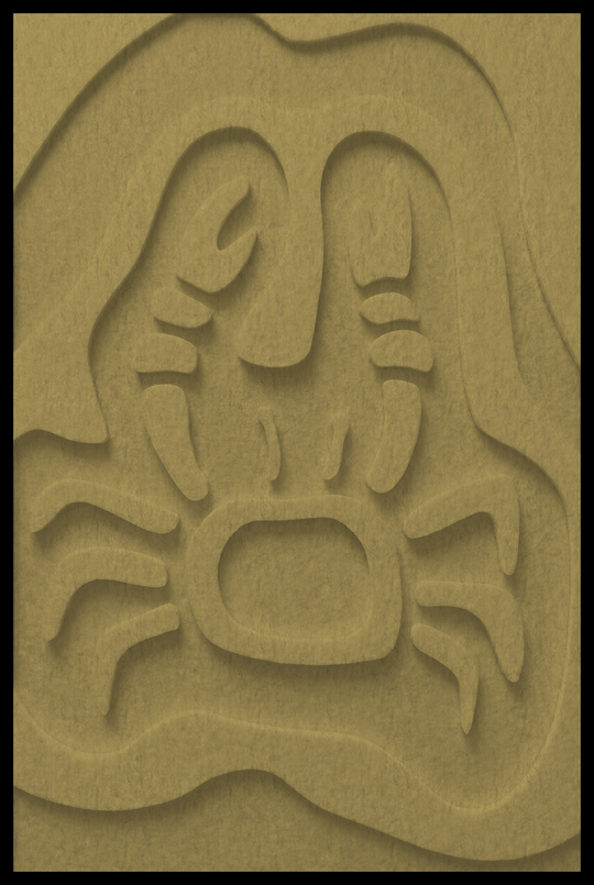 Krab opliggend – Mosterd (553_NL)