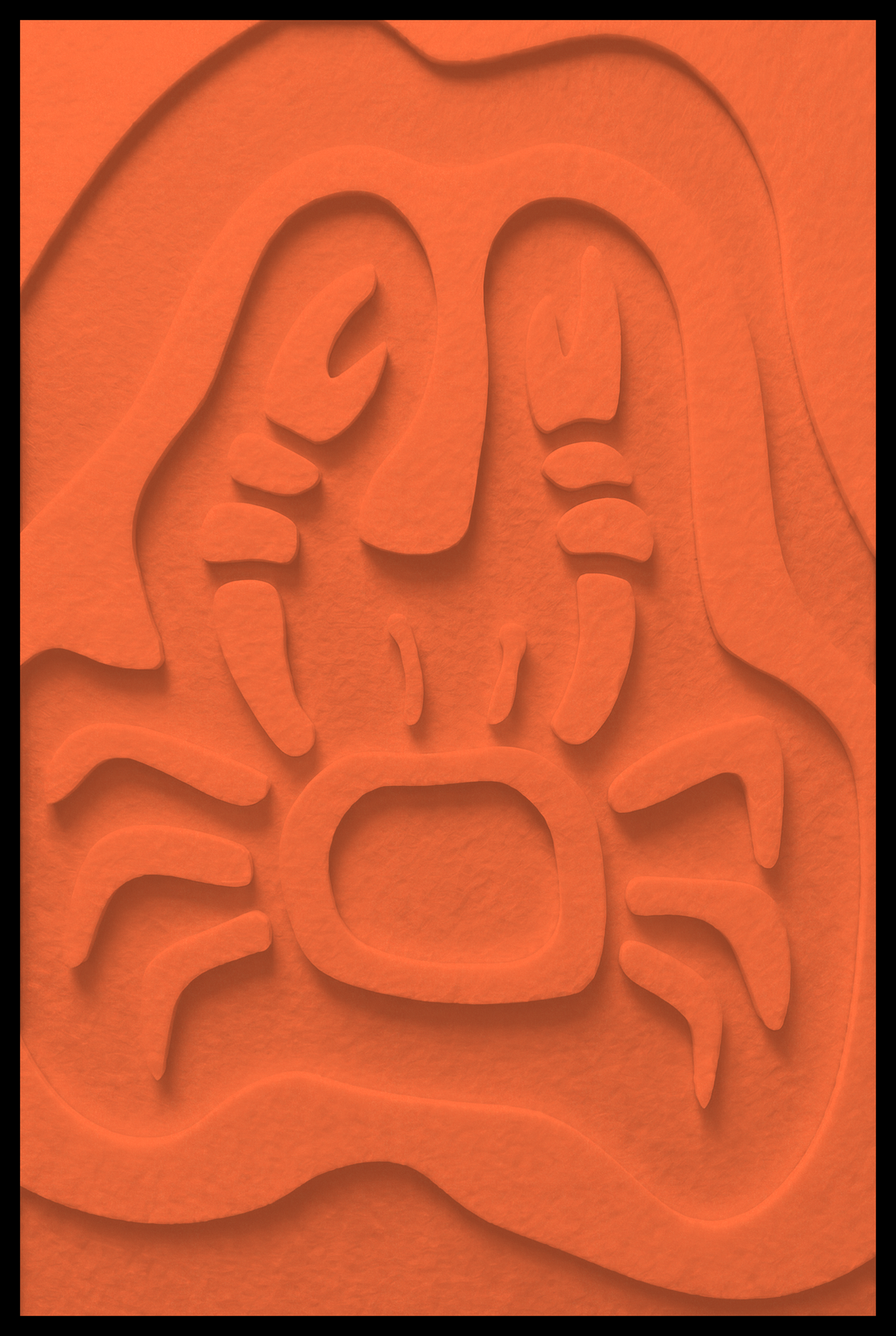 Krab opliggend – Orange (56)