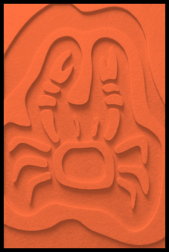 Krab opliggend – Orange (56)