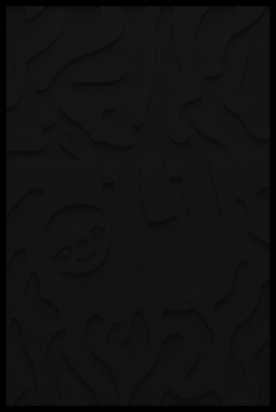 Luiaard inliggend – Black (09)