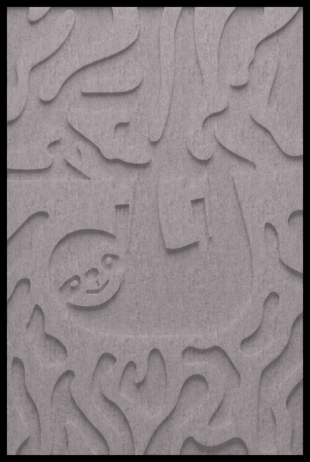 Luiaard inliggend – Beton Grijs (133_NL)
