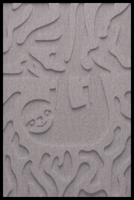 Luiaard inliggend – Beton Grijs (133_NL)