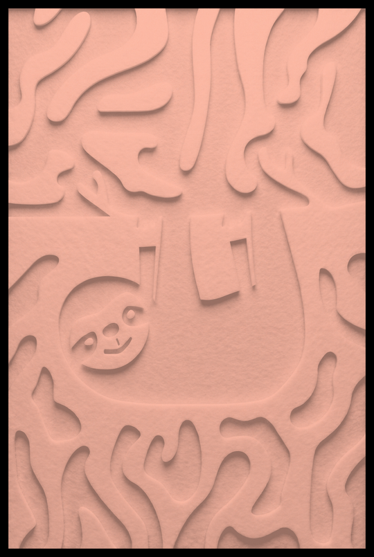Luiaard inliggend – Blush (17)