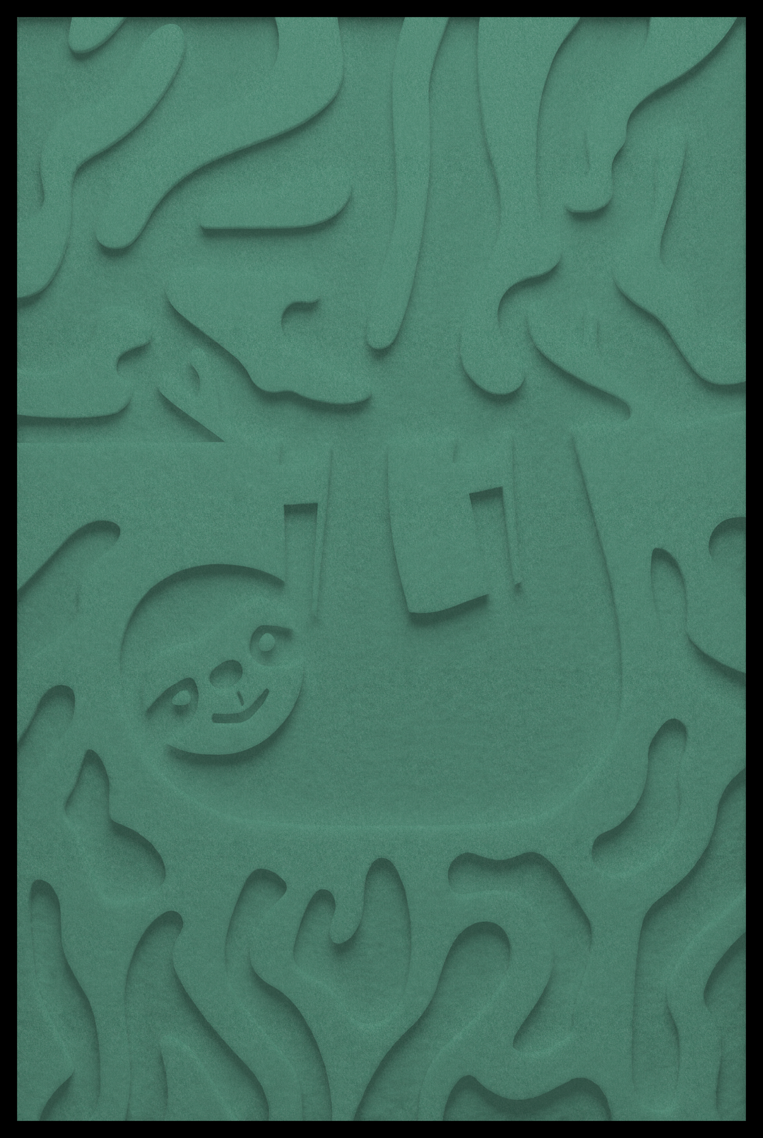 Luiaard inliggend – Green (19)