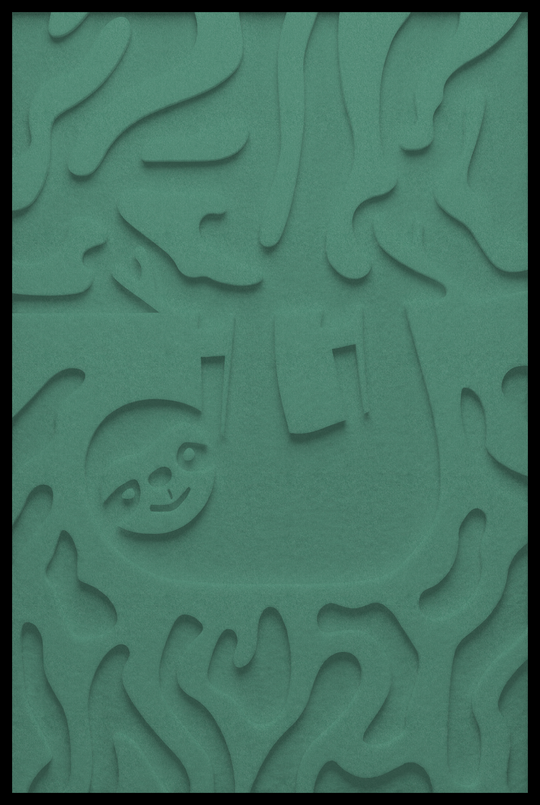 Luiaard inliggend – Green (19)