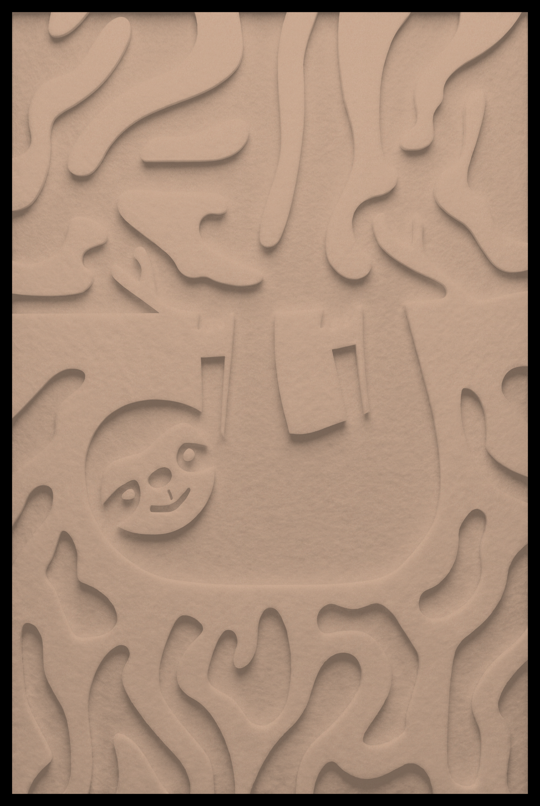 Luiaard inliggend – Dark Camel (22)