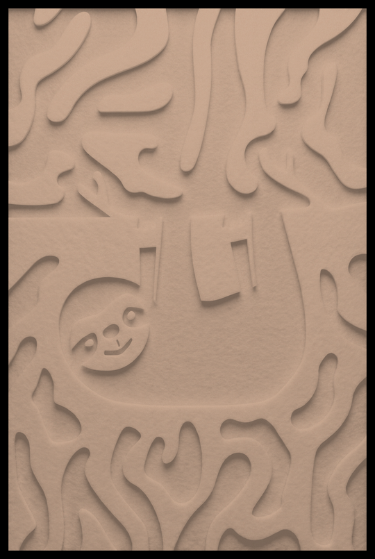 Luiaard inliggend – Dark Camel (22)