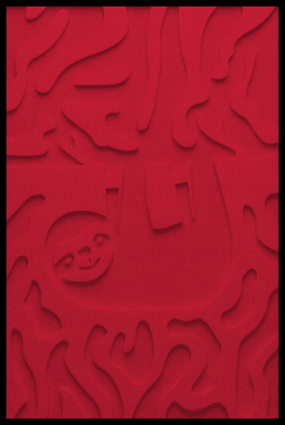 Luiaard inliggend – Red (25)