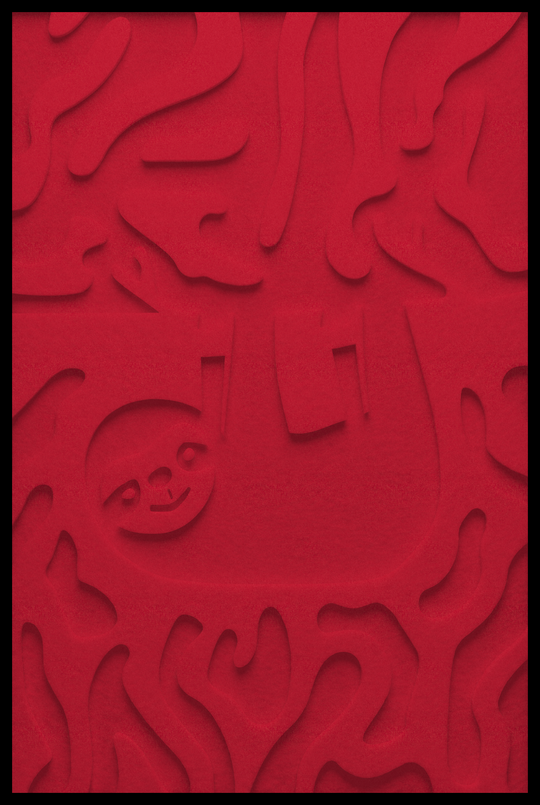 Luiaard inliggend – Red (25)