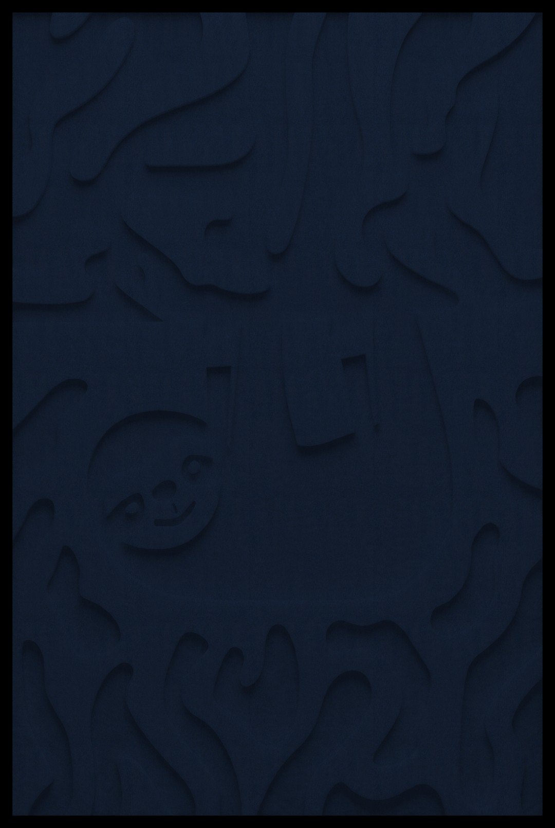 Luiaard inliggend – Midnight Blue (38)