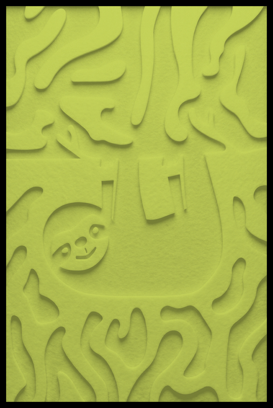 Luiaard inliggend – Lime (43)