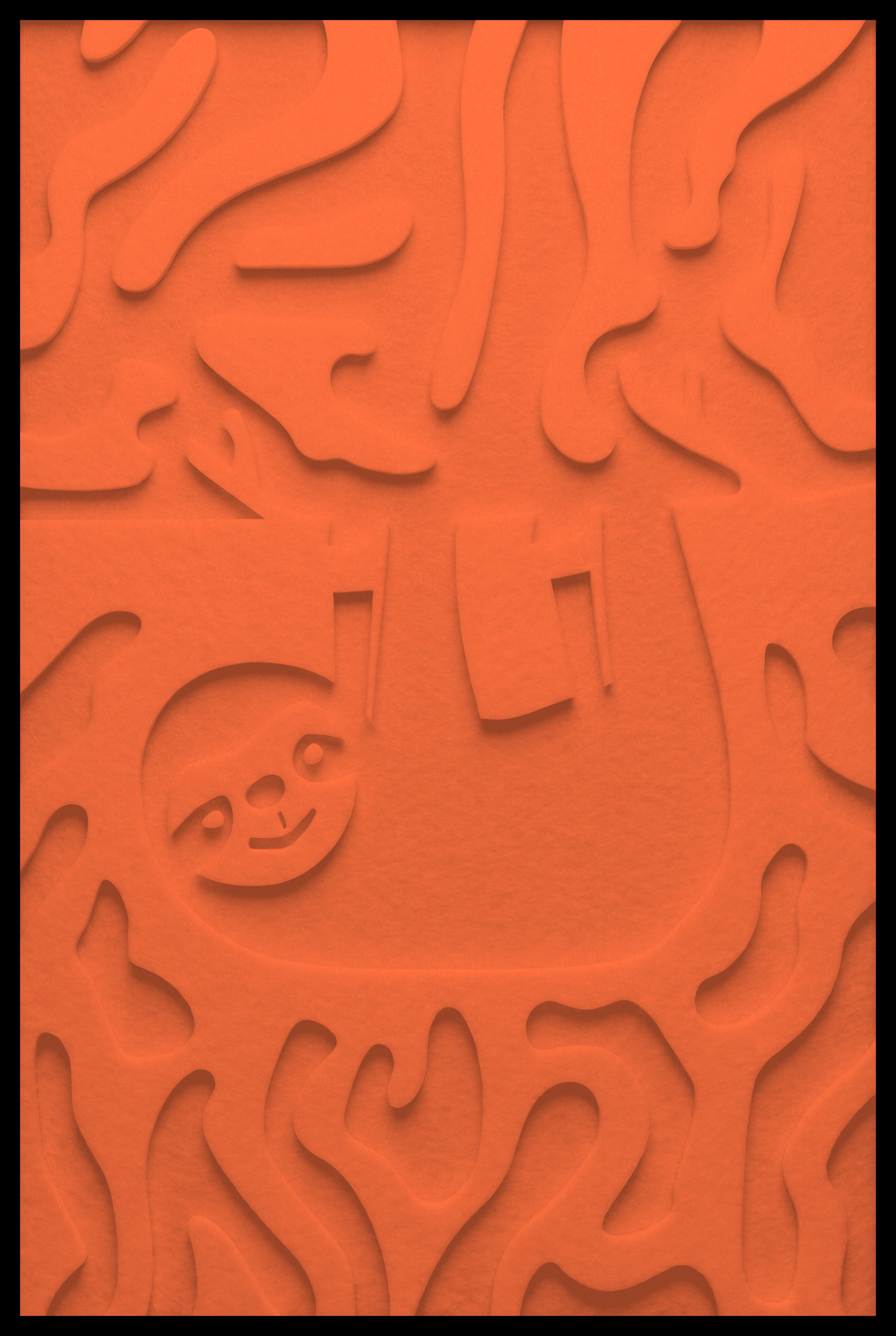 Luiaard inliggend – Orange (56)