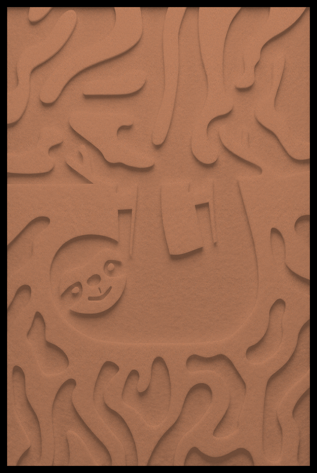 Luiaard inliggend – Copper (65)