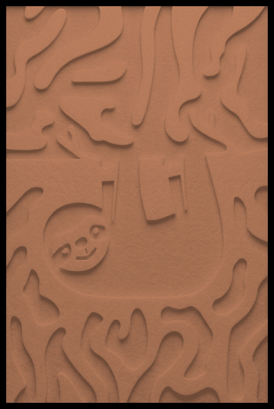 Luiaard inliggend – Copper (65)