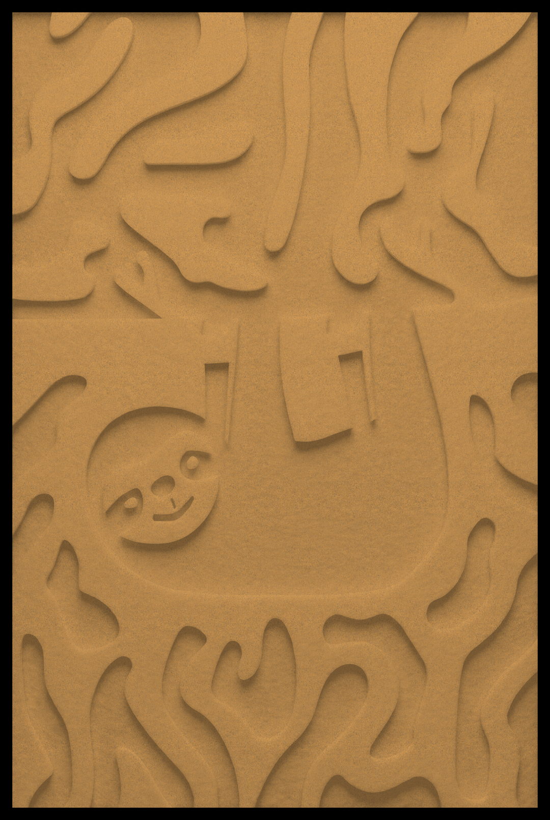 Luiaard inliggend – Gold (83)