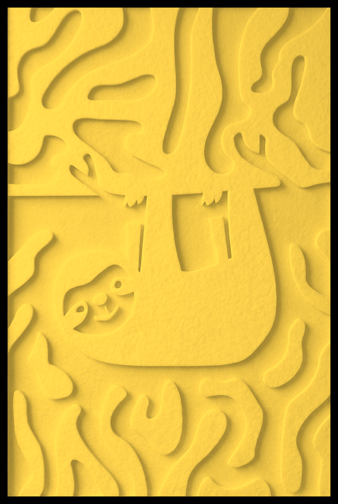 Luiaard opliggend – Yellow (05)