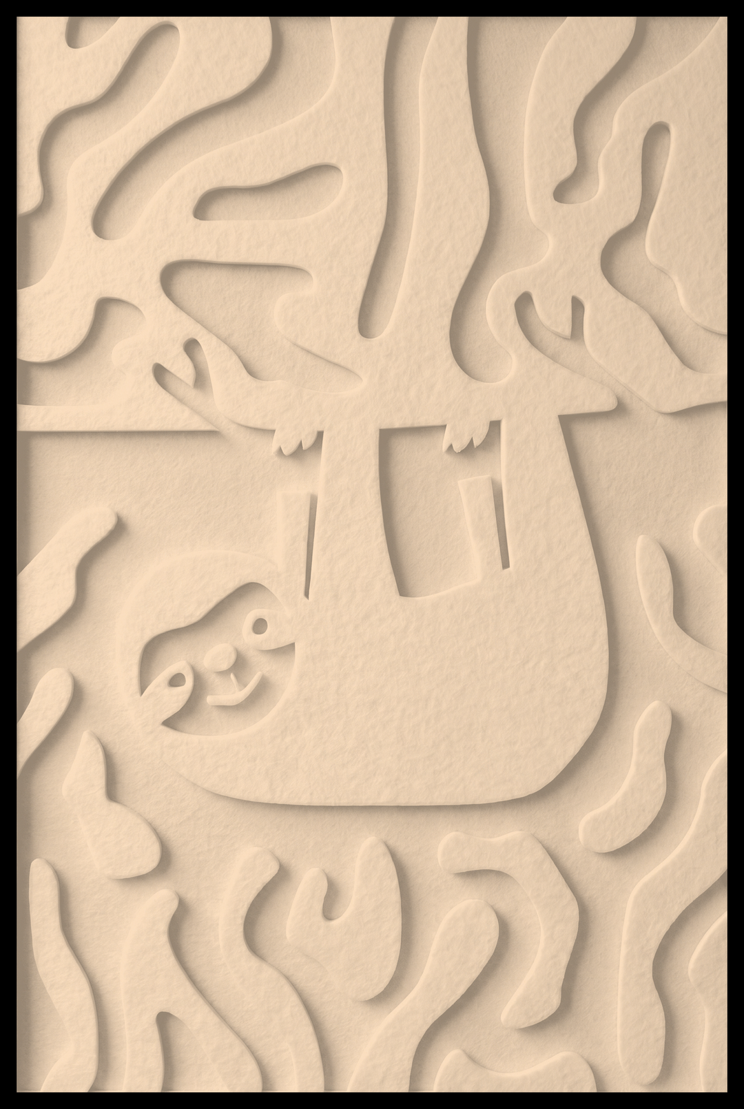 Luiaard opliggend – Vanille (06)