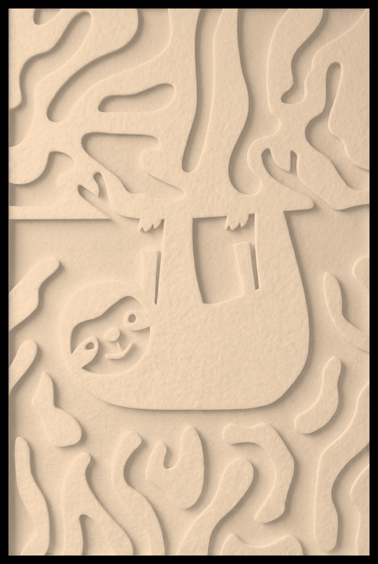 Luiaard opliggend – Vanille (06)