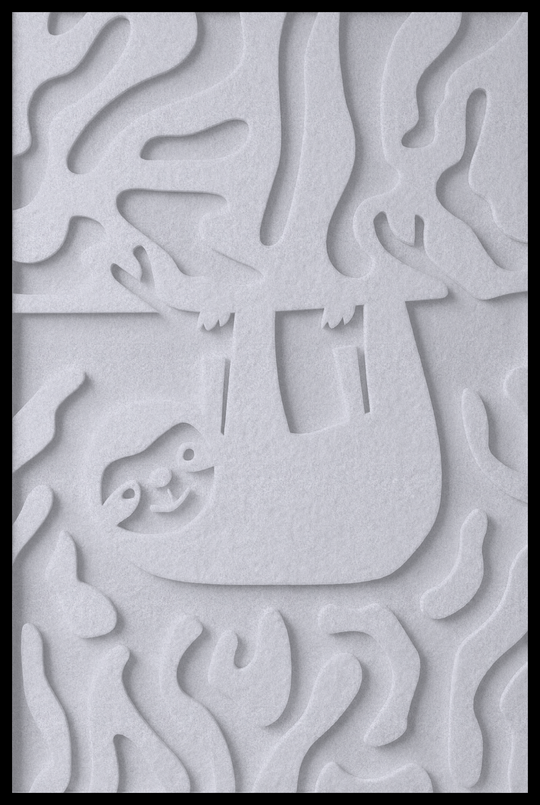 Luiaard opliggend – Silver Grey (12)