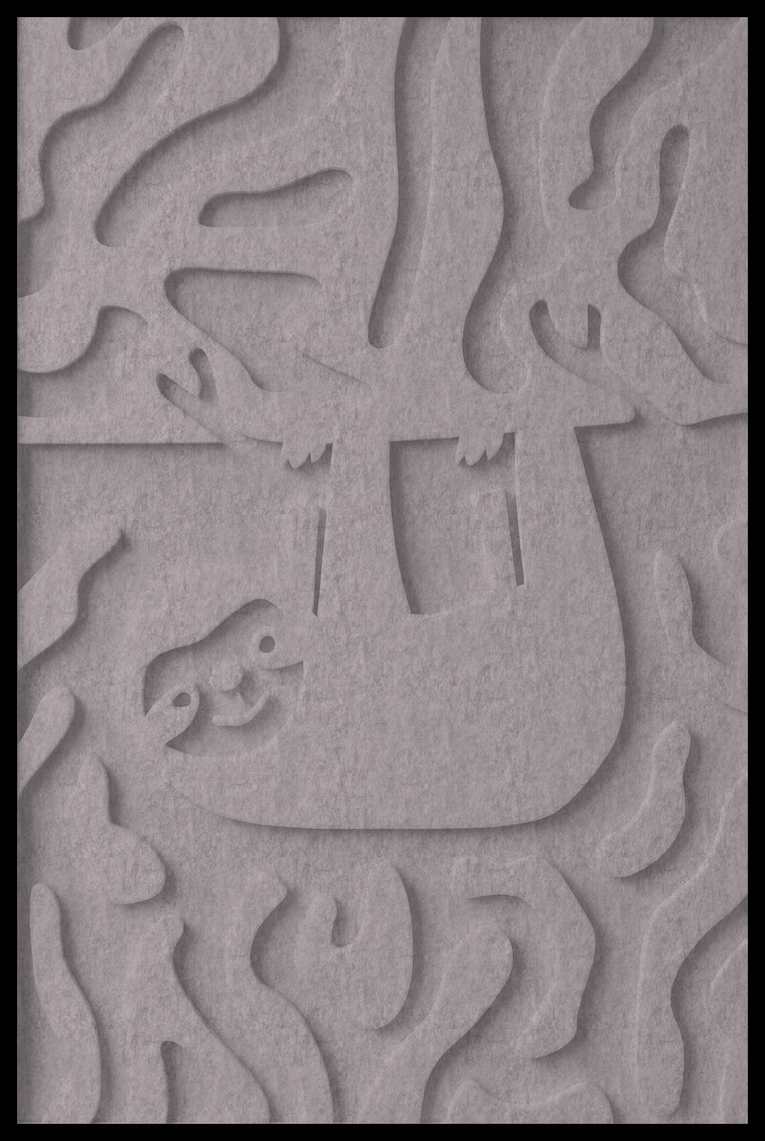 Luiaard opliggend – Beton Grijs (133_NL)