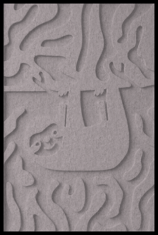 Luiaard opliggend – Beton Grijs (133_NL)