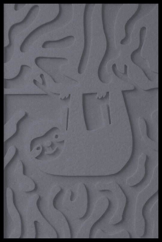 Luiaard opliggend – Grey (16)