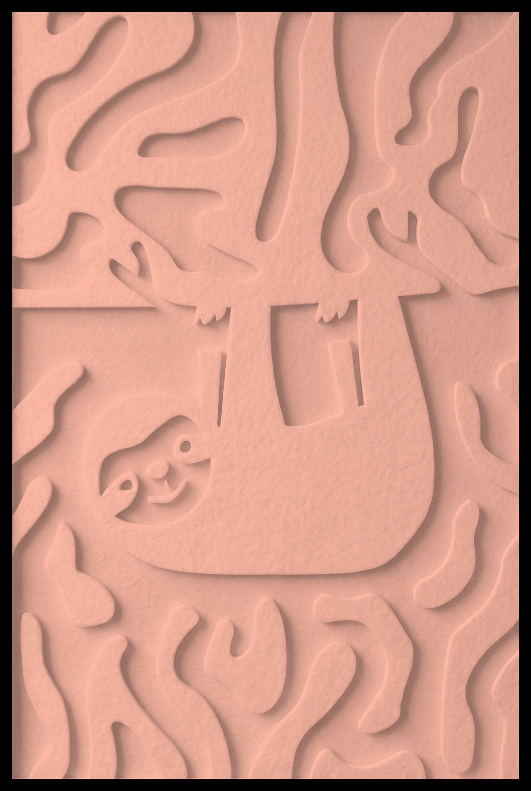 Luiaard opliggend – Blush (17)