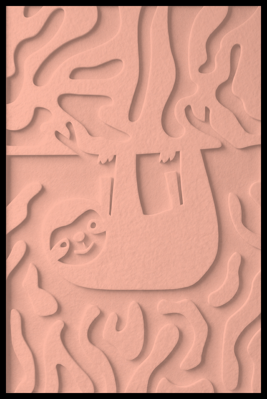 Luiaard opliggend – Blush (17)