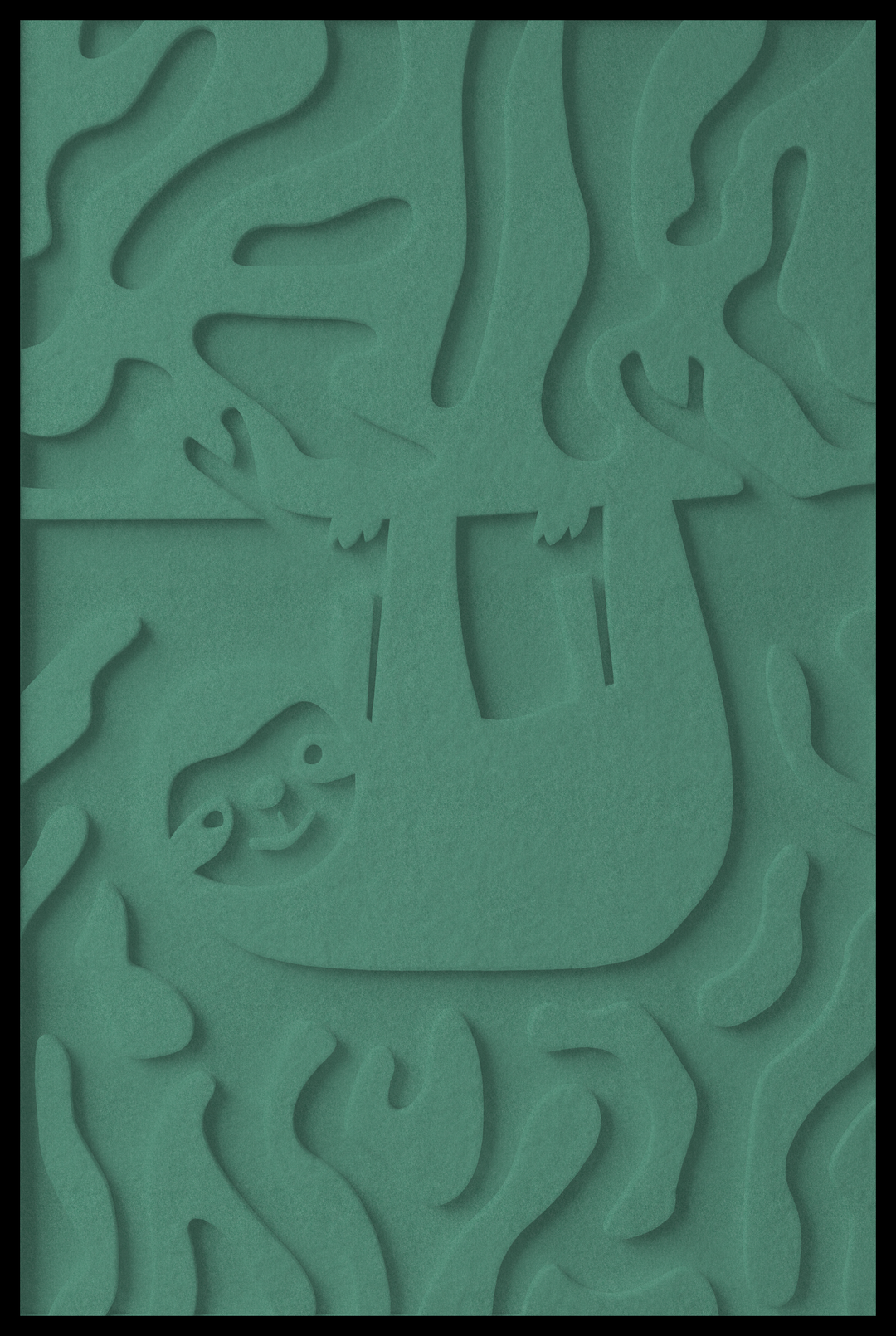 Luiaard opliggend – Green (19)
