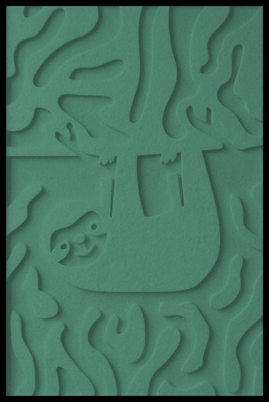 Luiaard opliggend – Green (19)