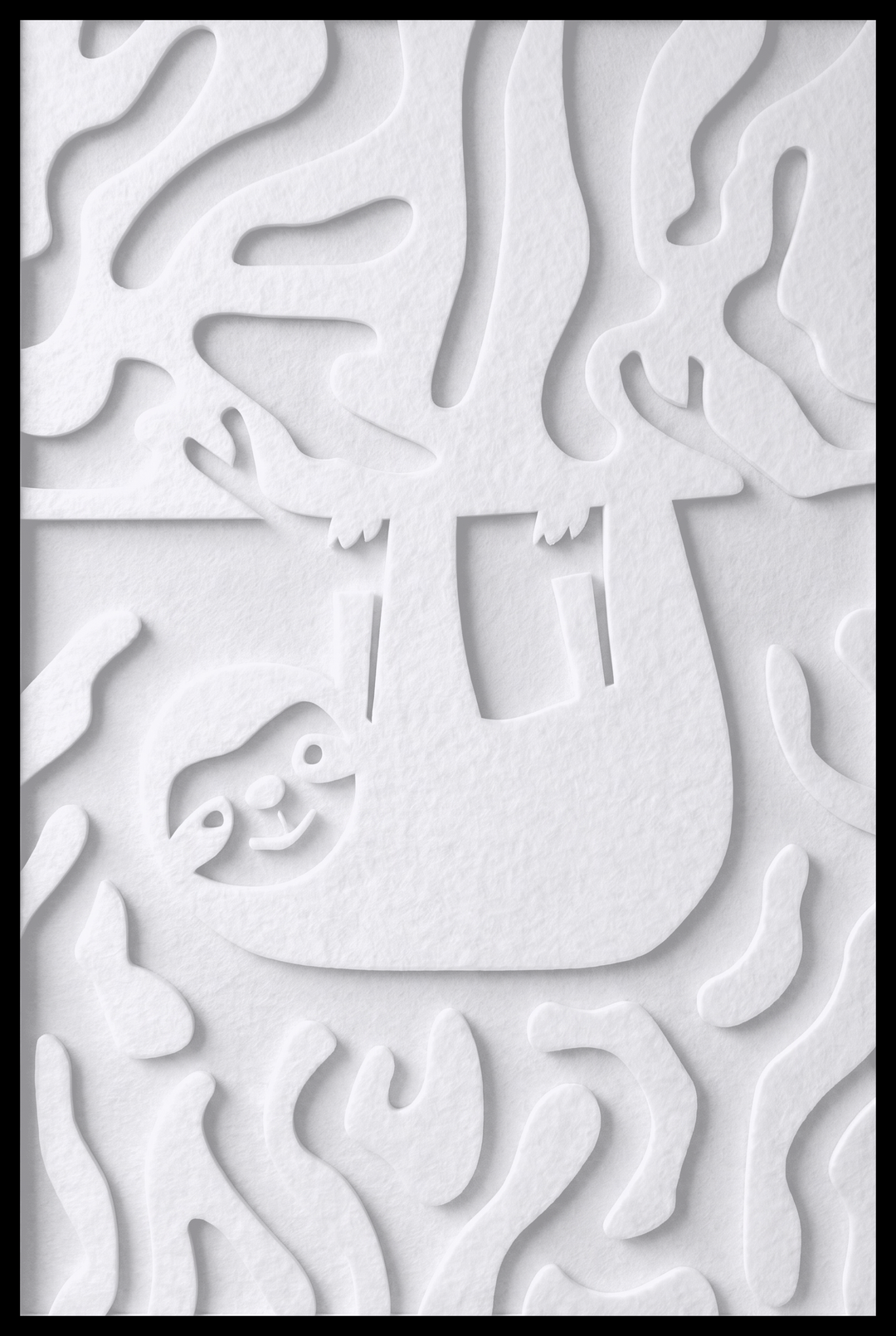 Luiaard opliggend – White (20)
