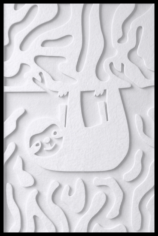 Luiaard opliggend – White (20)