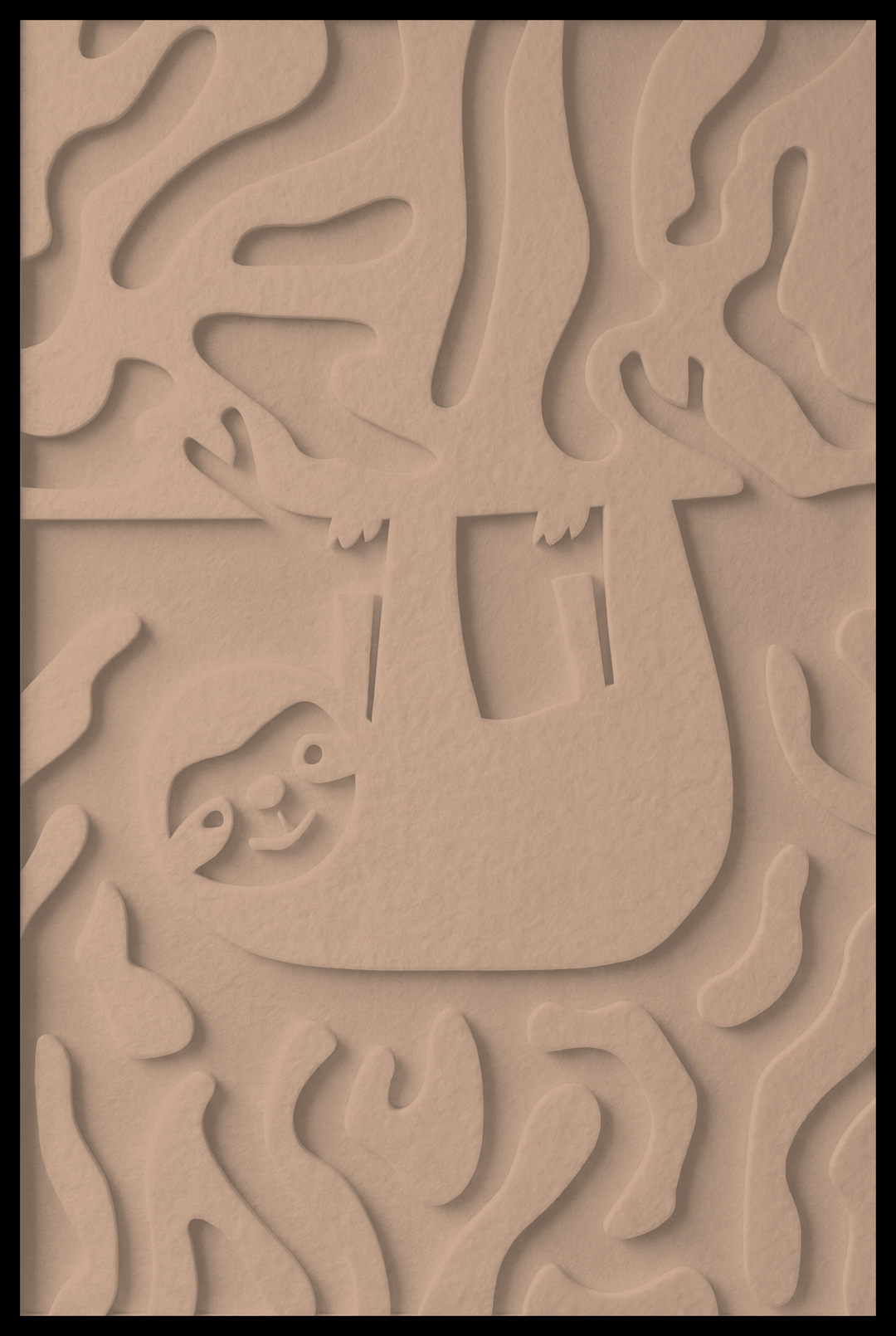 Luiaard opliggend – Dark Camel (22)