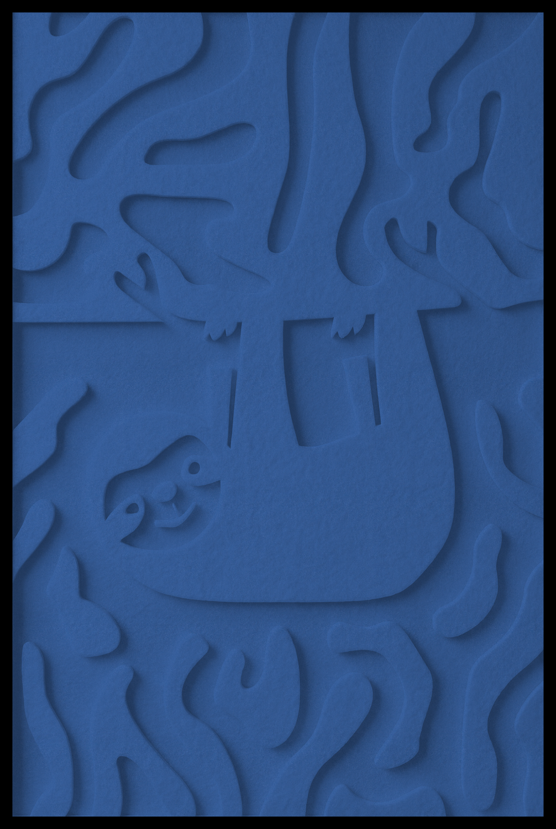 Luiaard opliggend – Middle Blue (27)