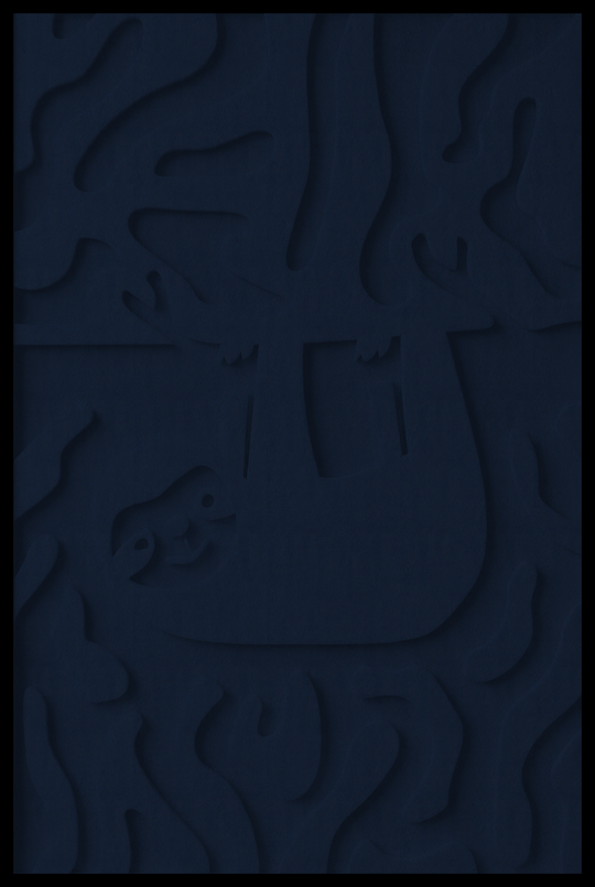 Luiaard opliggend – Midnight Blue (38)