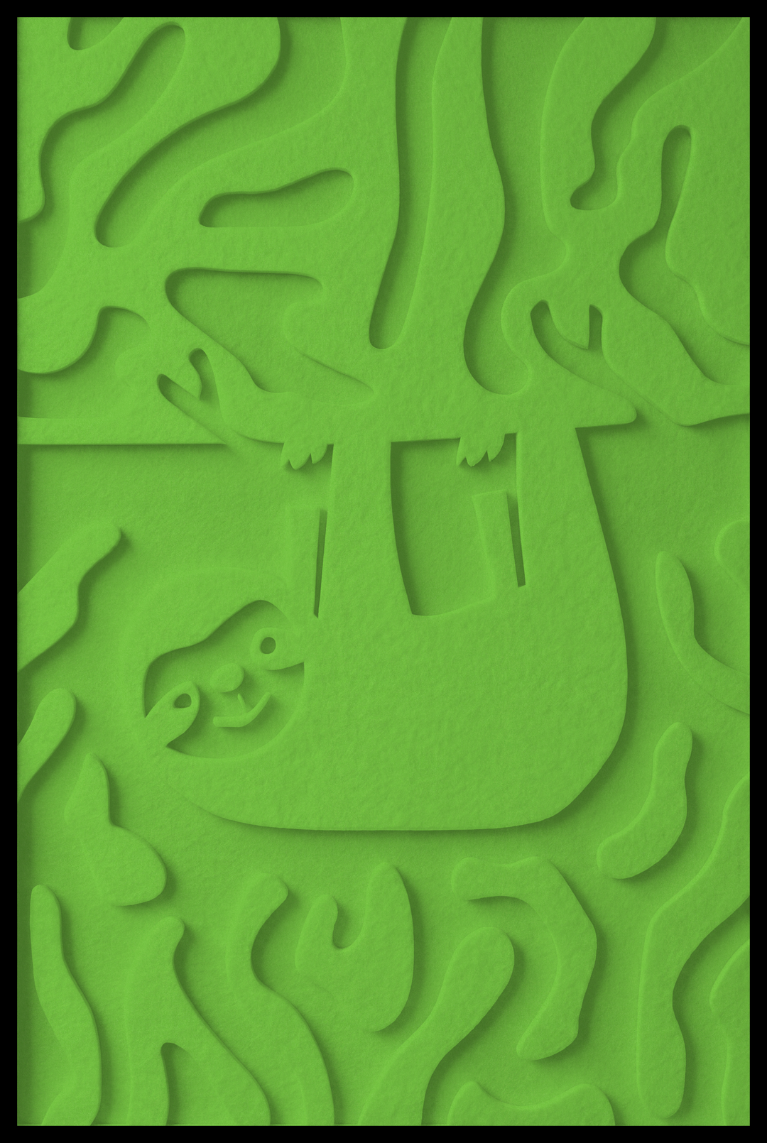 Luiaard opliggend – Apple Green (51)