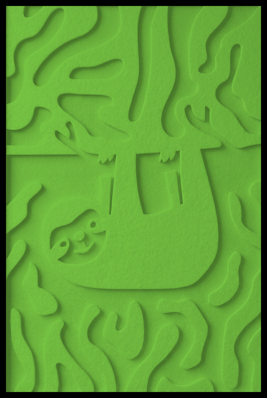 Luiaard opliggend – Apple Green (51)