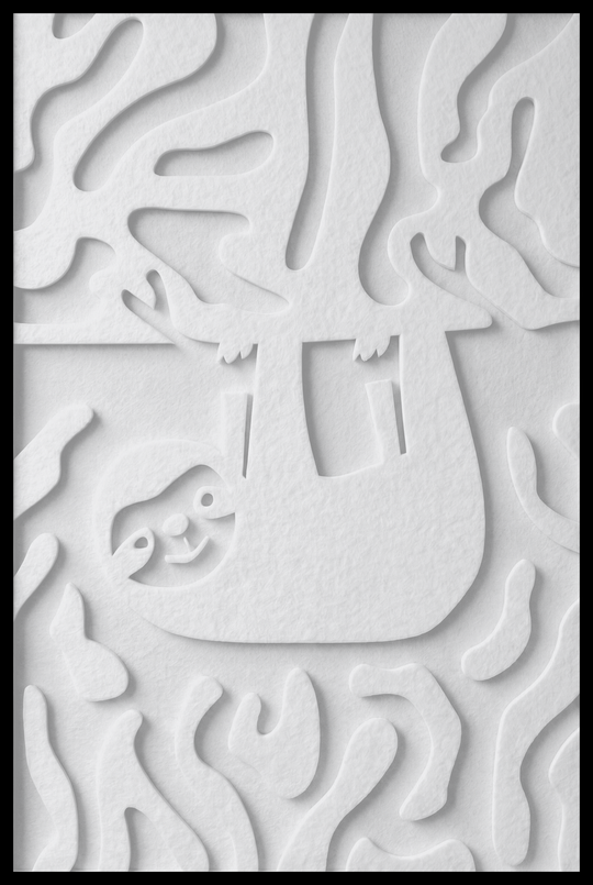 Luiaard opliggend – Snow (88)