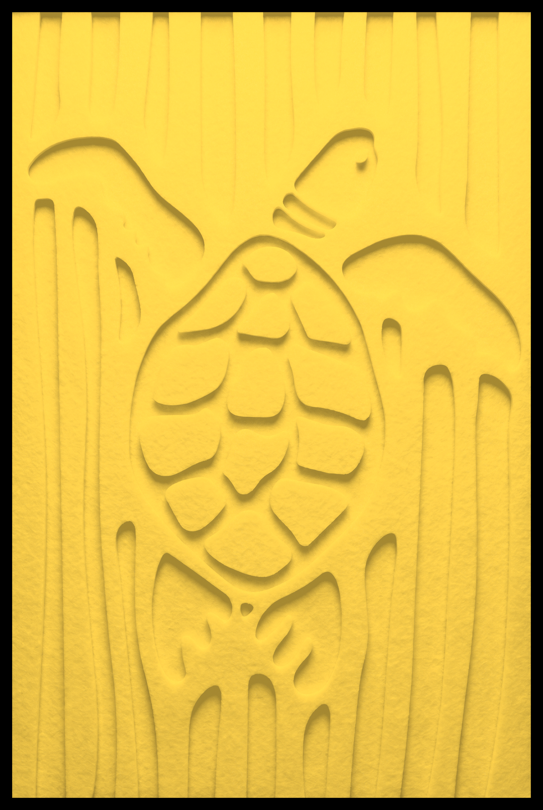 Schildpad inliggend – Yellow (05)