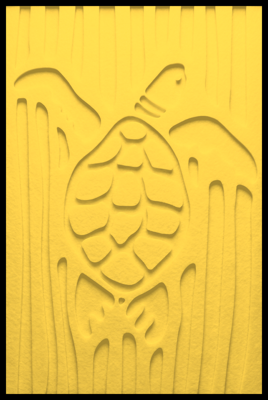 Schildpad inliggend – Yellow (05)