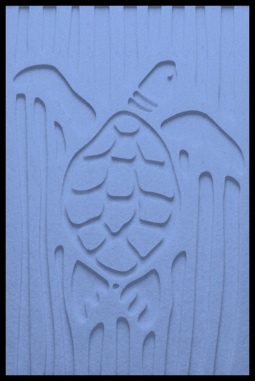 Schildpad inliggend – Light Blue (14)