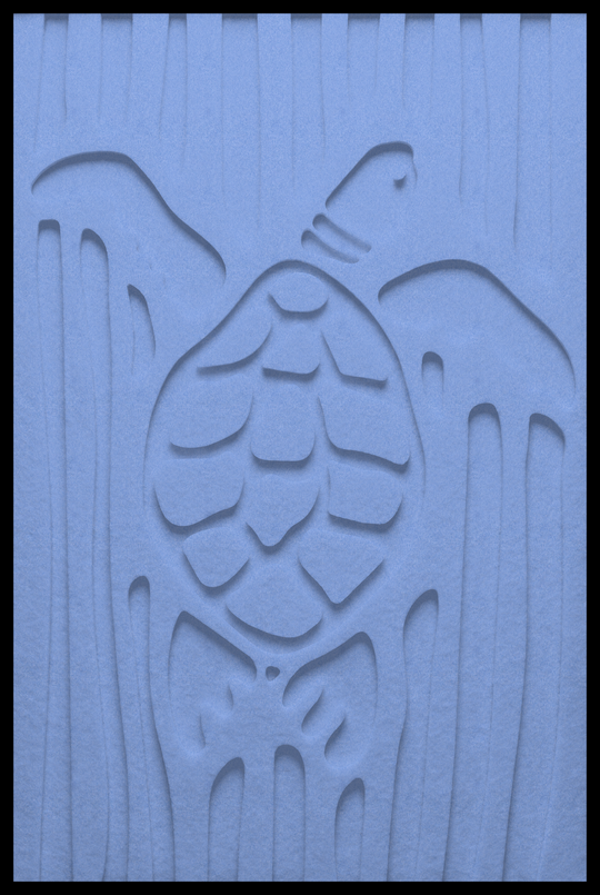 Schildpad inliggend – Light Blue (14)