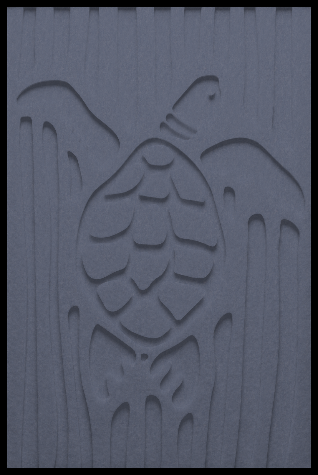 Schildpad inliggend – Staal Blauw (280_NL)