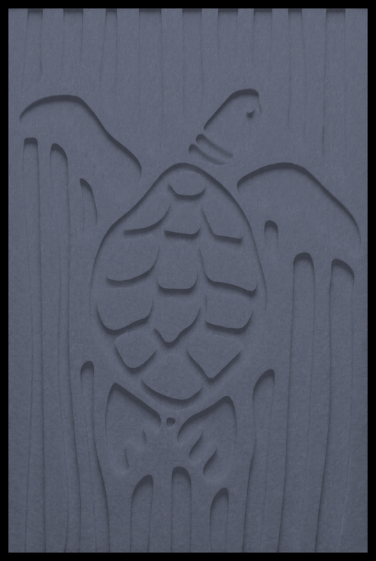 Schildpad inliggend – Staal Blauw (280_NL)
