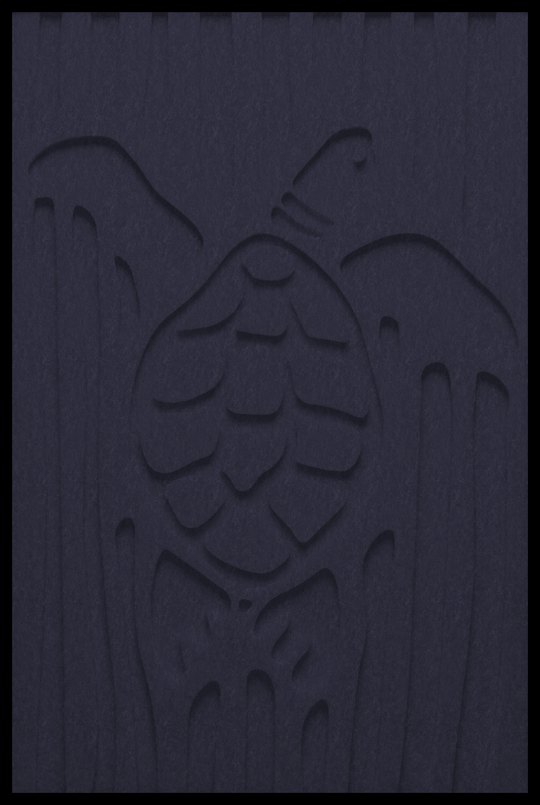 Schildpad inliggend – Marine Blauw (284_NL)
