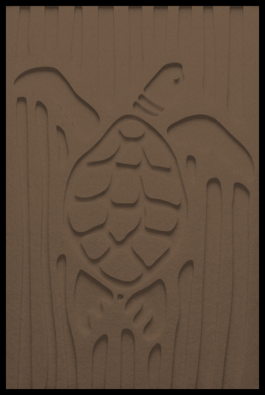 Schildpad inliggend – Light Oak (39)