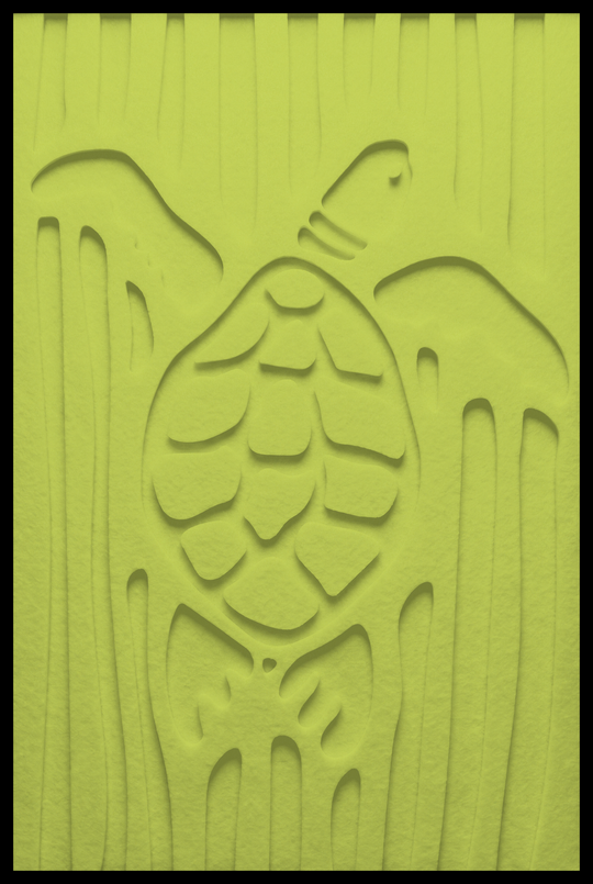 Schildpad inliggend – Lime (43)