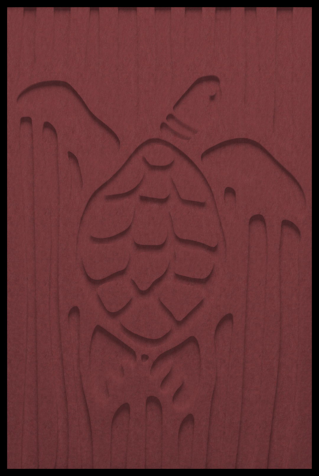 Schildpad inliggend – Koraal Rood (546_NL)