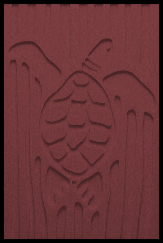Schildpad inliggend – Koraal Rood (546_NL)