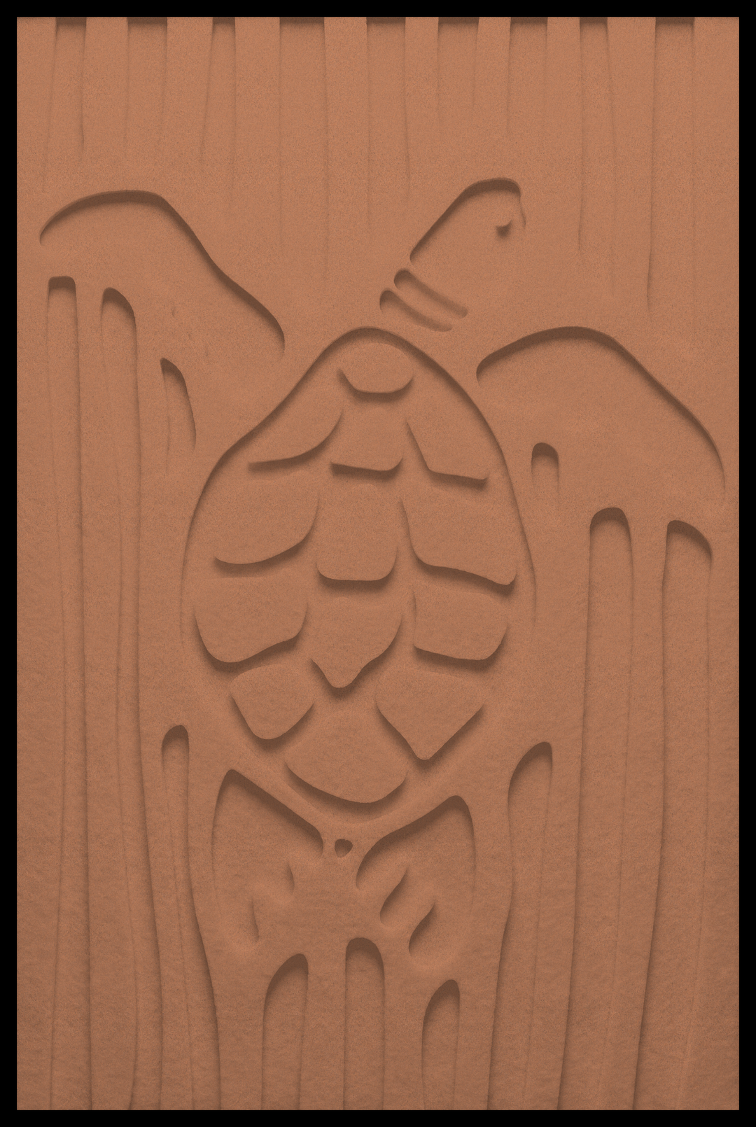 Schildpad inliggend – Copper (65)
